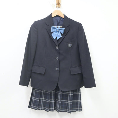 【中古】愛知県 聖カピタニオ女子高等学校 女子制服 3点（ブレザー・スカート）sf021602