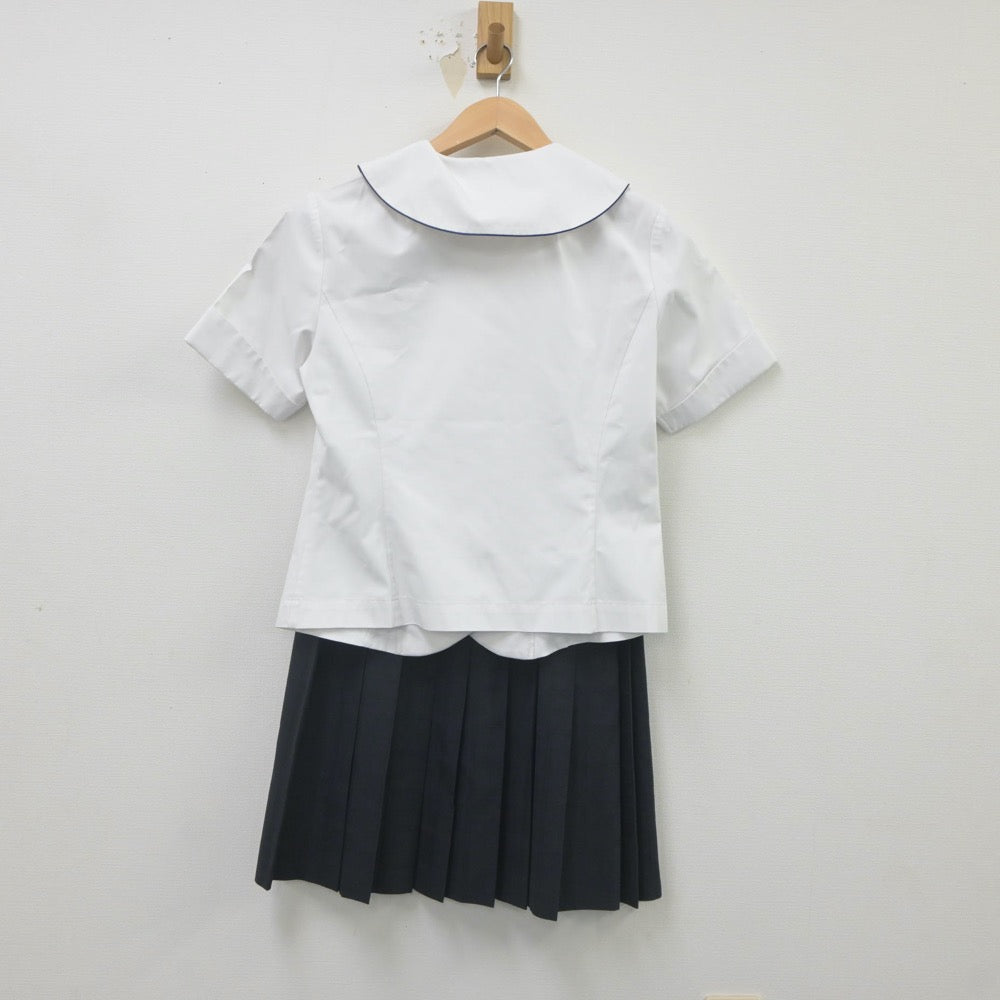 【中古】兵庫県 親和中学校 女子制服 4点（ニット・シャツ・スカート）sf021608