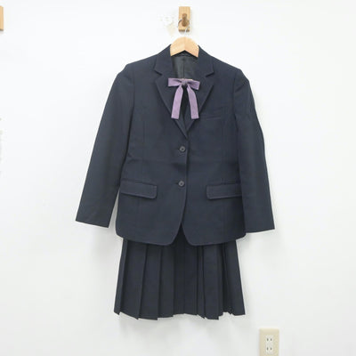 【中古】静岡県 沼津商業高等学校 女子制服 5点（ブレザー・ベスト・スカート）sf021610