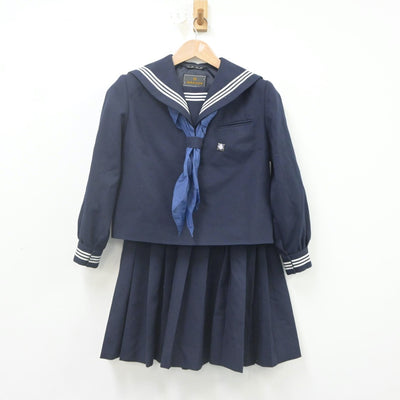 【中古】岩手県 仙北中学校 女子制服 3点（セーラー服・スカート）sf021617