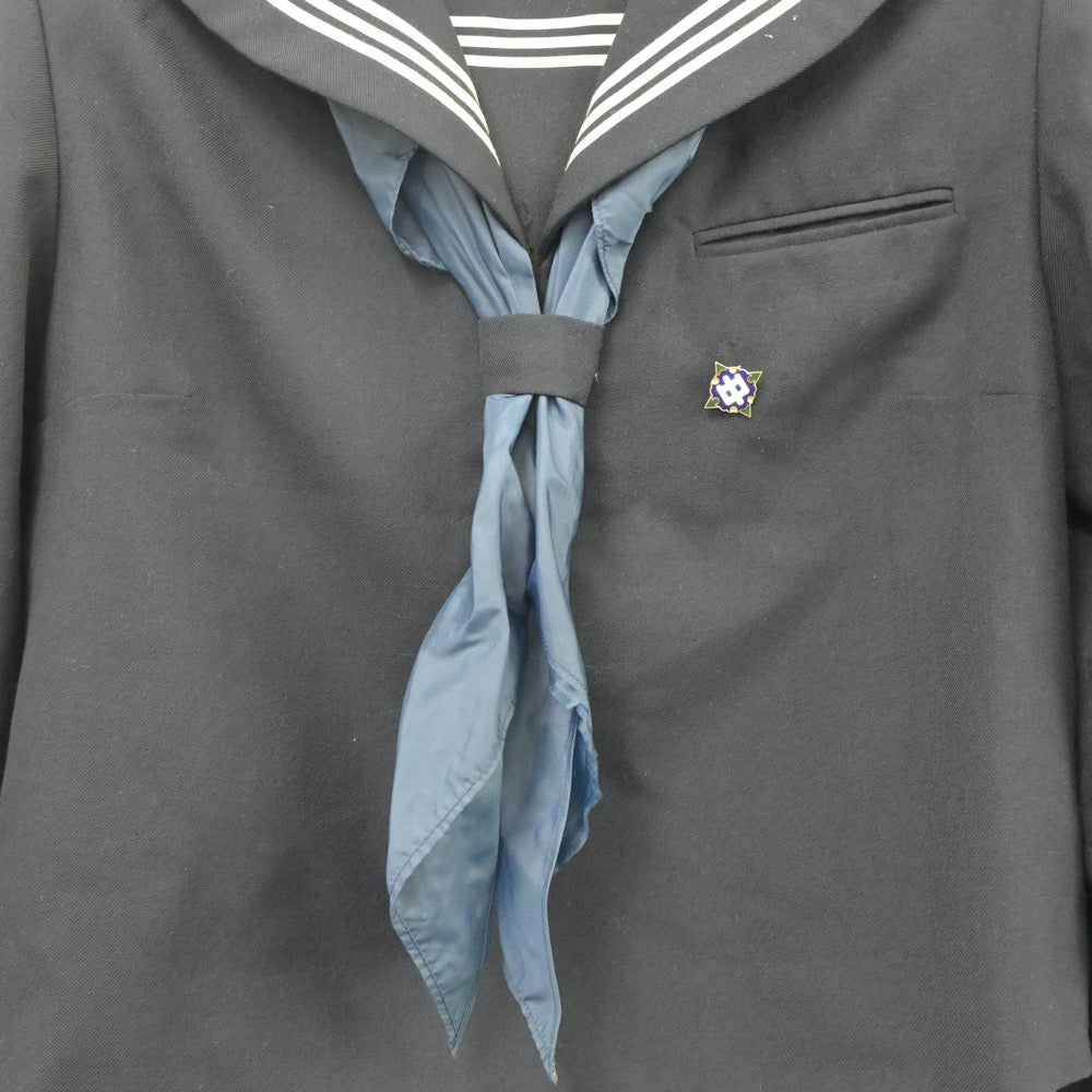 【中古】岩手県 仙北中学校 女子制服 3点（セーラー服・スカート）sf021617