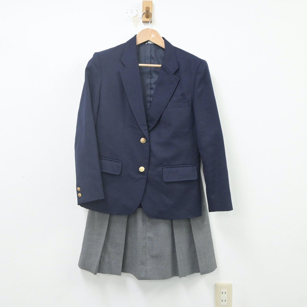 【中古】大阪府 大阪南高等学校 女子制服 2点（ブレザー・スカート）sf021622