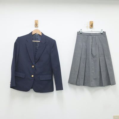 【中古】大阪府 大阪南高等学校 女子制服 2点（ブレザー・スカート）sf021622