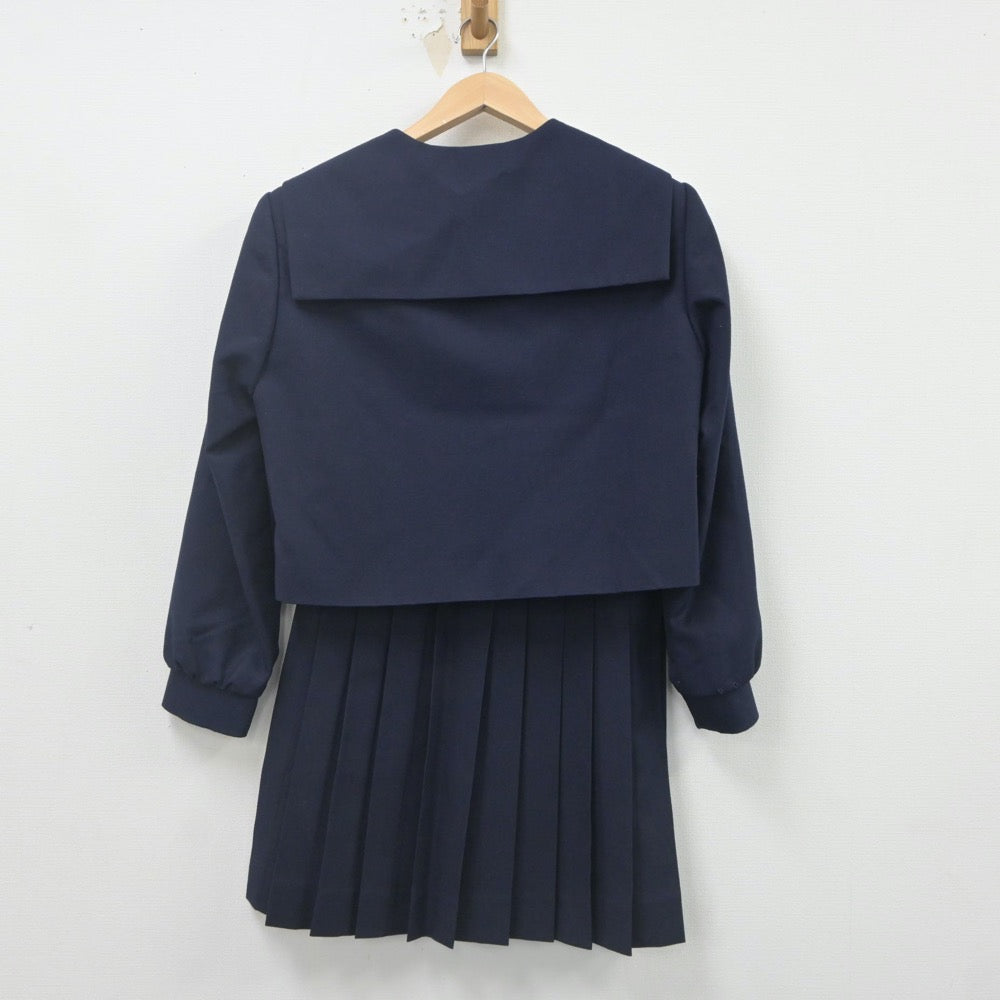 【中古】長崎県 長崎県立長崎西高等学校 女子制服 2点（セーラー服・スカート）sf021634