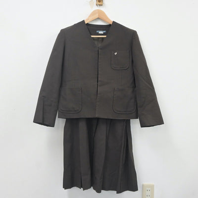 【中古】三重県 四日市商業高等学校 女子制服 2点（ブレザー・ジャンパースカート）sf021636