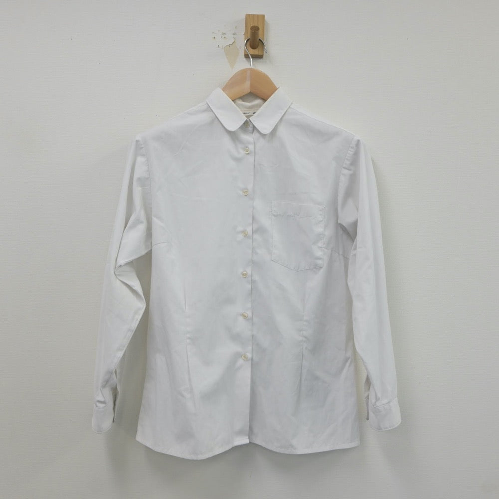 【中古】福岡県 筑陽学園中学校 女子制服 2点（ニット・シャツ）sf021646