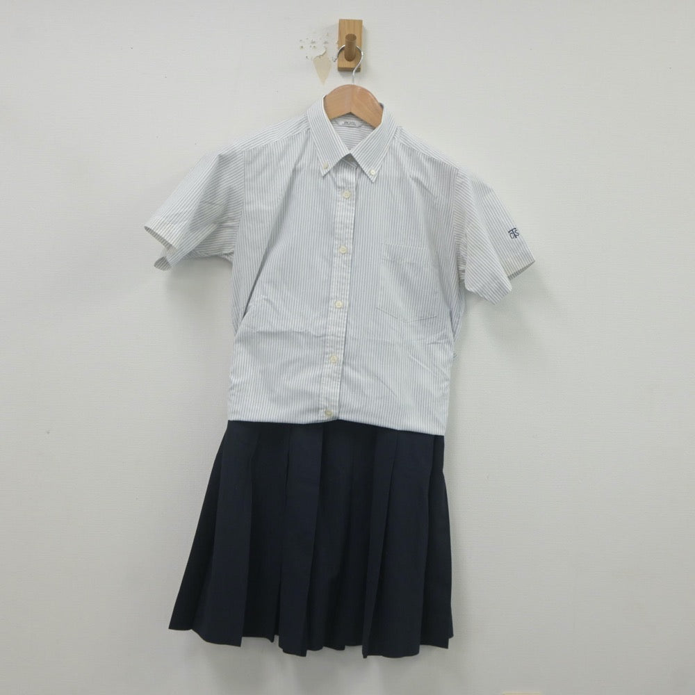 【中古】福島県 平商業高等学校 女子制服 4点（セーラー服・シャツ・スカート）sf021657