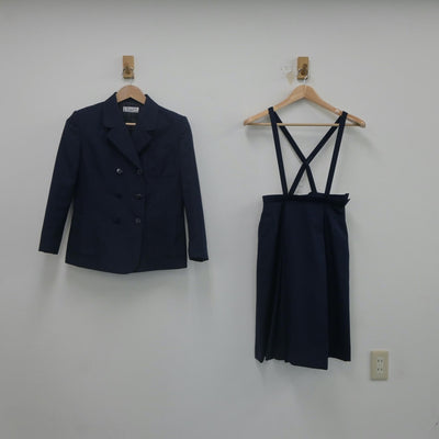 【中古】茨城県 見川中学校 女子制服 2点（ブレザー・スカート）sf021690