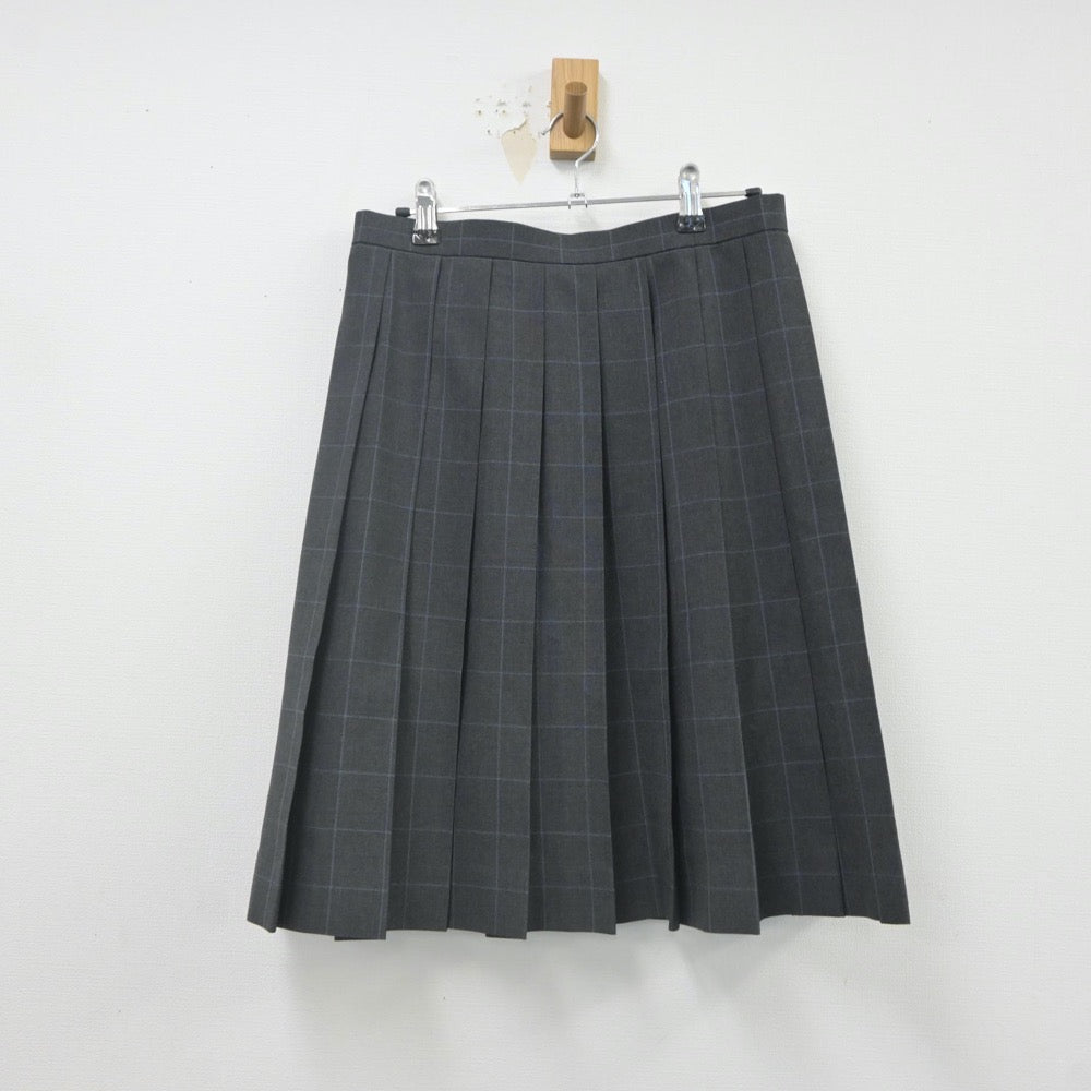 【中古】千葉県 東邦大附属東邦高等学校 女子制服 3点（ニットベスト・シャツ・スカート）sf021694