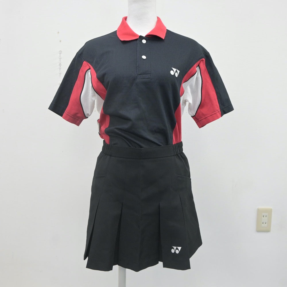 【中古】東京都 足立西高等学校/テニス部ユニフォーム 女子制服 2点（部活ユニフォーム 上・部活ユニフォーム 下）sf021713