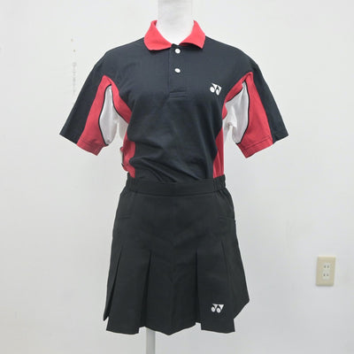 【中古】東京都 足立西高等学校/テニス部ユニフォーム 女子制服 2点（部活ユニフォーム 上・部活ユニフォーム 下）sf021713