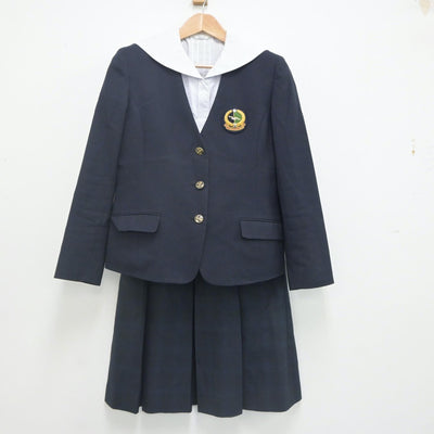 【中古】神奈川県 東海大学付属相模高等学校 女子制服 4点（ブレザー・シャツ・ベスト・スカート）sf021729