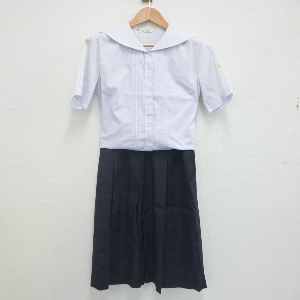 【中古】神奈川県 東海大学付属相模高等学校 女子制服 4点（シャツ・シャツ・ニットベスト・スカート）sf021736