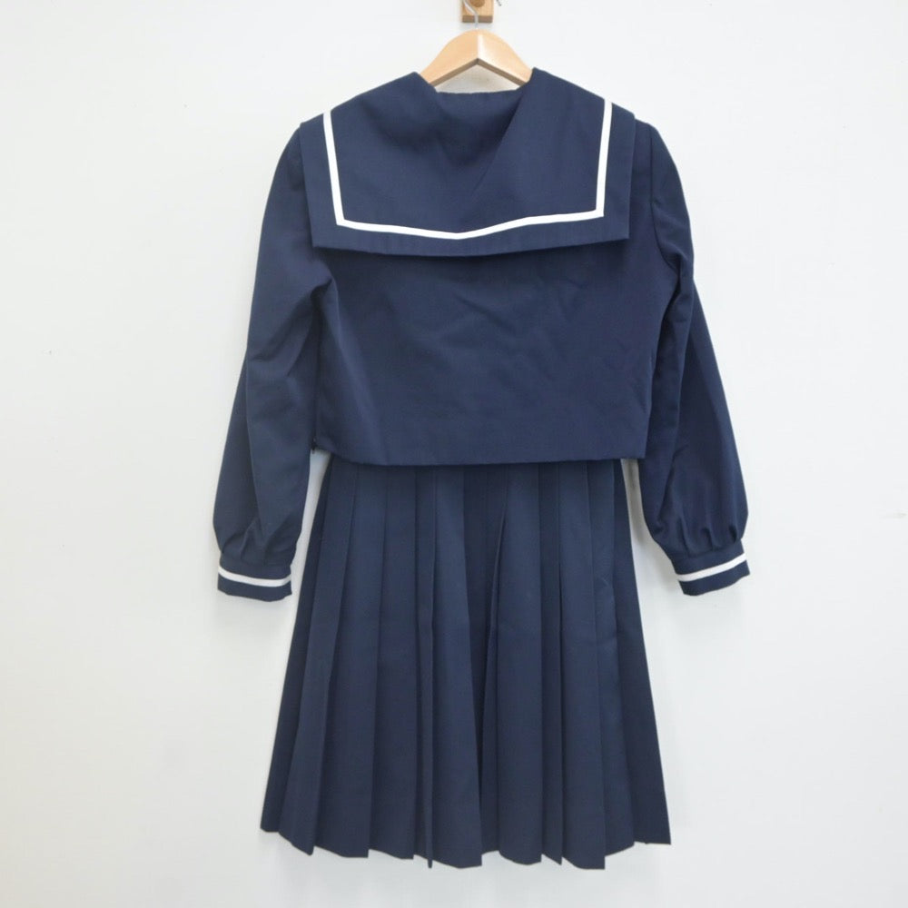 【中古】宮崎県 高鍋高等学校 女子制服 3点（セーラー服・スカート）sf021740