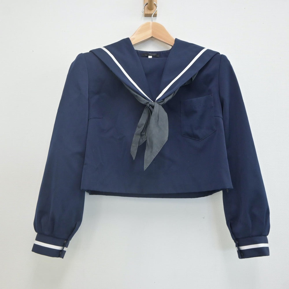 【中古】宮崎県 高鍋高等学校 女子制服 3点（セーラー服・スカート）sf021740