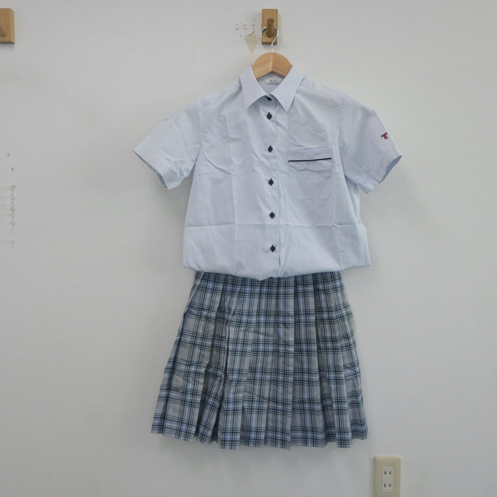 【中古】千葉県 東海大学付属浦安高等学校 女子制服 4点（シャツ・シャツ・スカート）sf021751