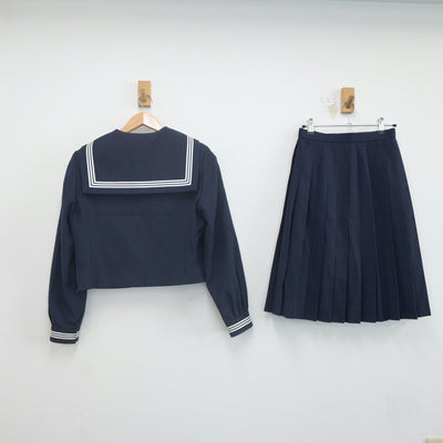 【中古】埼玉県 栗橋東中学校 女子制服 2点（セーラー服・スカート）sf021766