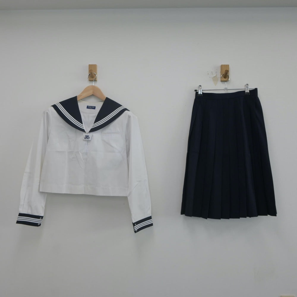 中古制服】埼玉県 栗橋東中学校 女子制服 2点（セーラー服・スカート）sf021767【リサイクル学生服】 | 中古制服通販パレイド