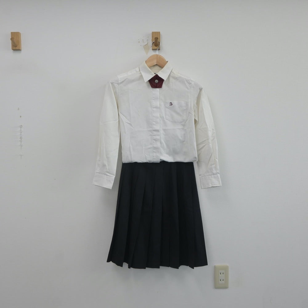 【中古】大阪府 梅花高等学校 女子制服 3点（シャツ・スカート）sf021770