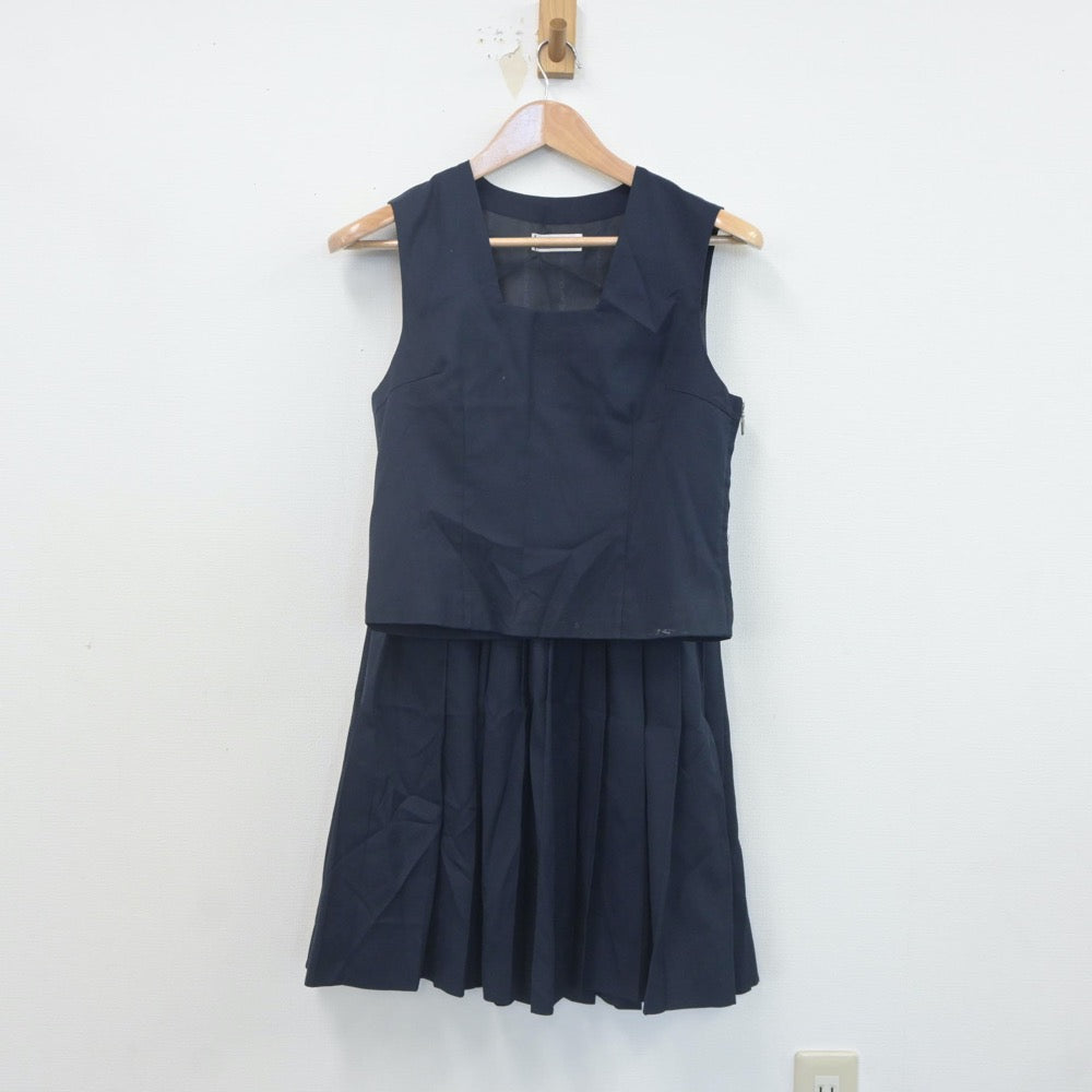 【中古】埼玉県 さいたま市立本太中学校 女子制服 2点（ベスト・スカート）sf021783