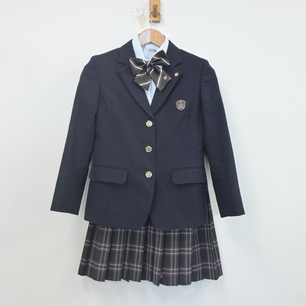 【中古】千葉県 二松學舍大学附属柏高等学校 女子制服 5点（ブレザー・シャツ・スカート）sf021800