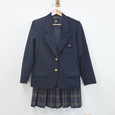 【中古】新潟県 北越高校 女子制服 3点（ブレザー・ニット・スカート）sf021804