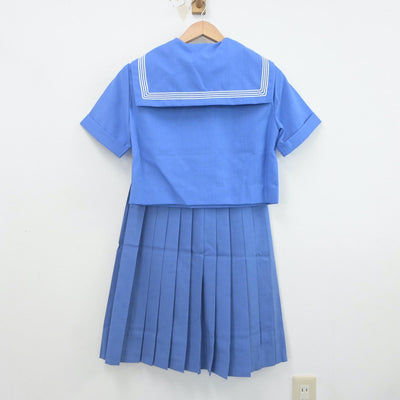 【中古】福岡県 朝倉高等学校 女子制服 3点（セーラー服・スカート）sf021815