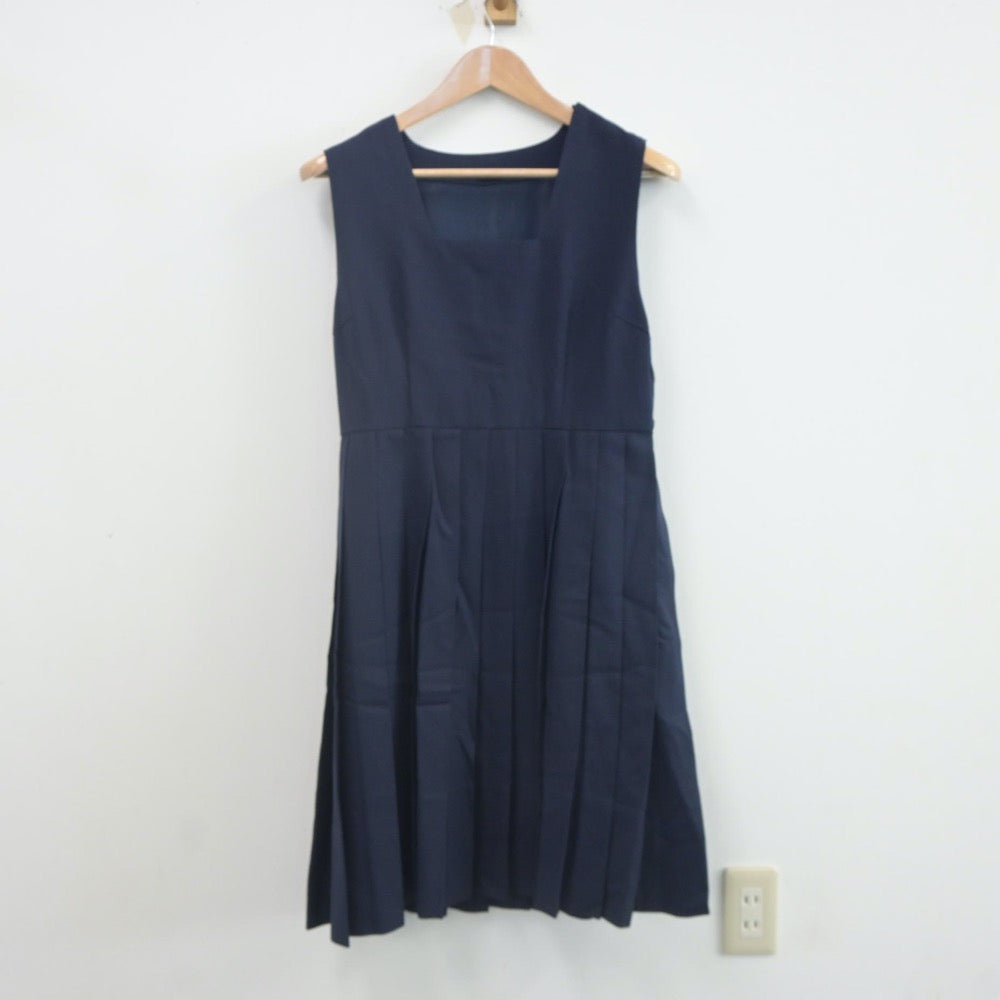 【中古】福岡県 甘木中学校 女子制服 3点（セーラー服・ジャンパースカート）sf021821