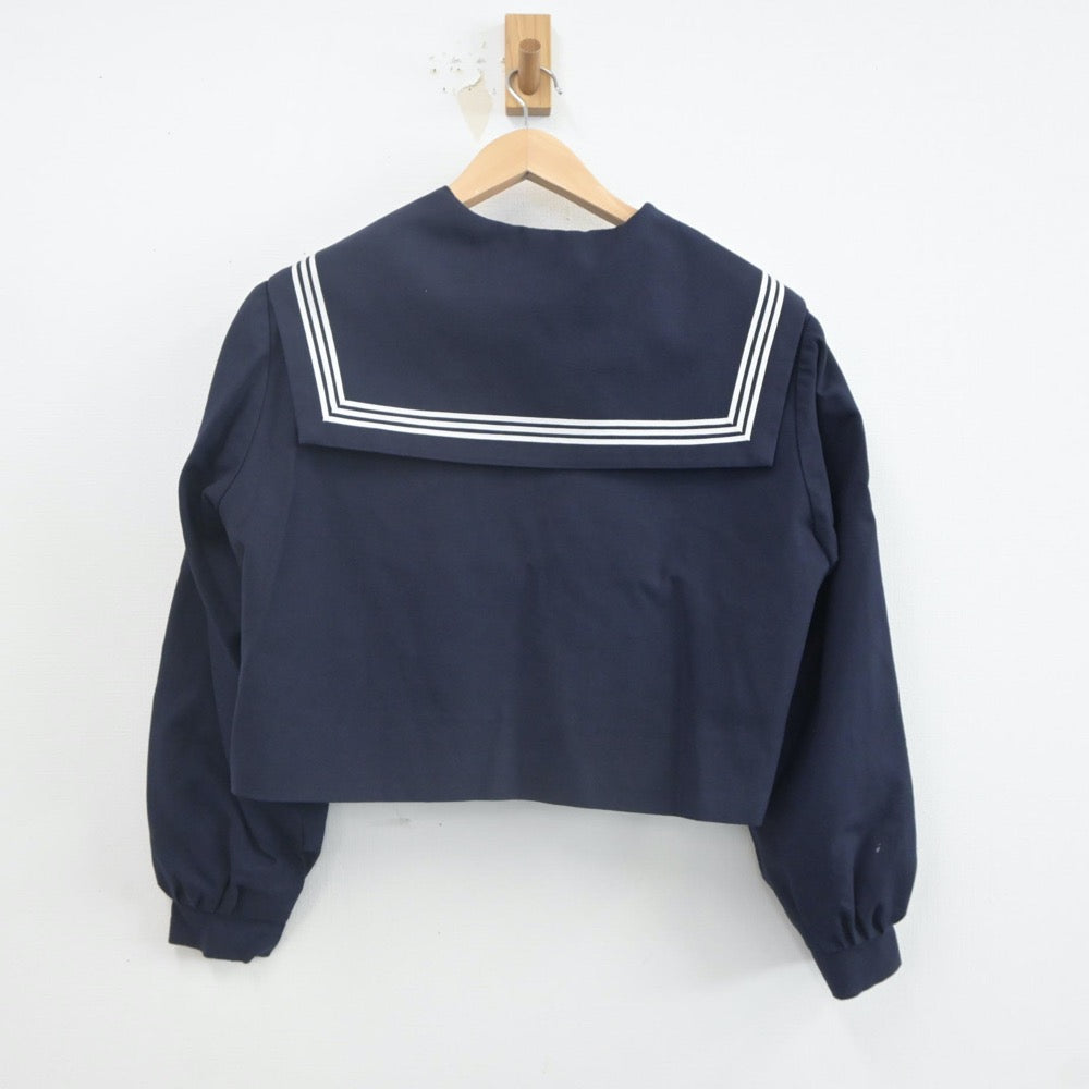 【中古】福岡県 甘木中学校 女子制服 3点（セーラー服・ジャンパースカート）sf021823