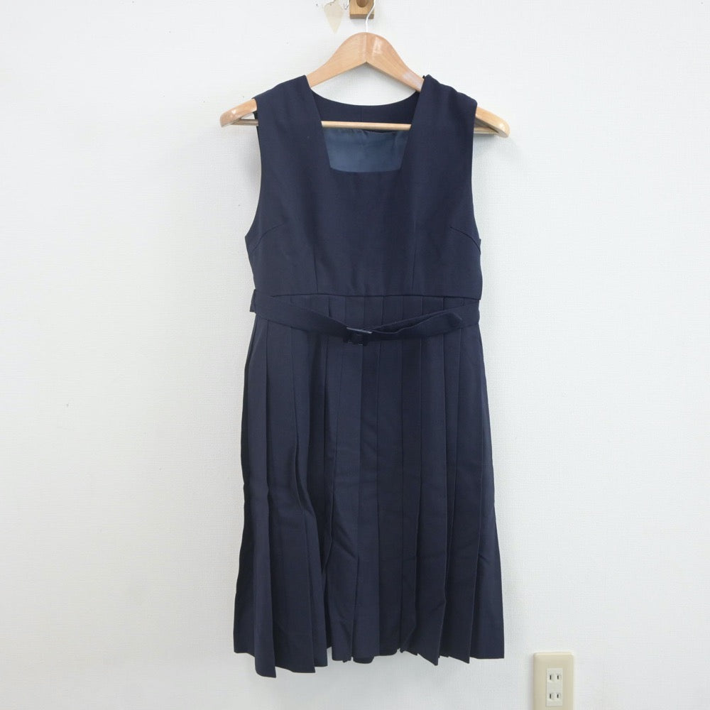 【中古】福岡県 甘木中学校 女子制服 3点（セーラー服・ジャンパースカート）sf021823