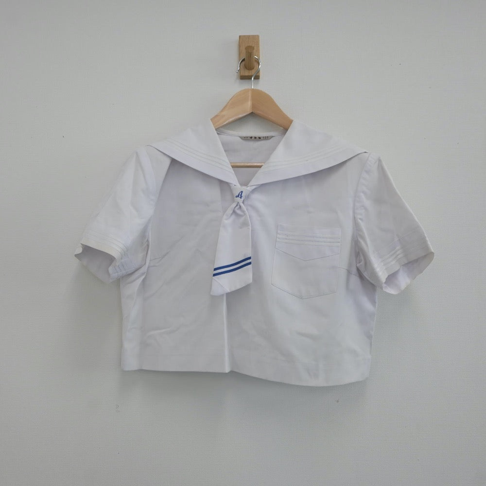 【中古】福岡県 甘木中学校 女子制服 3点（セーラー服・スカート）sf021828