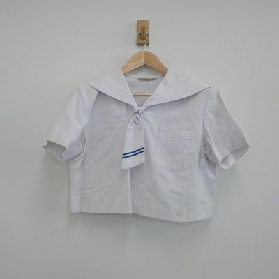 【中古】福岡県 甘木中学校 女子制服 3点（セーラー服・スカート）sf021828