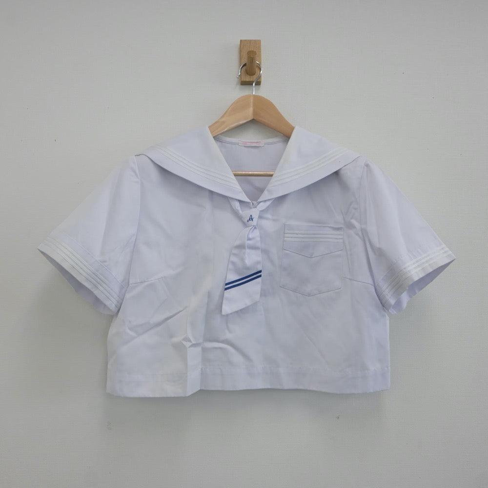 【中古】福岡県 甘木中学校 女子制服 3点（セーラー服・スカート）sf021829