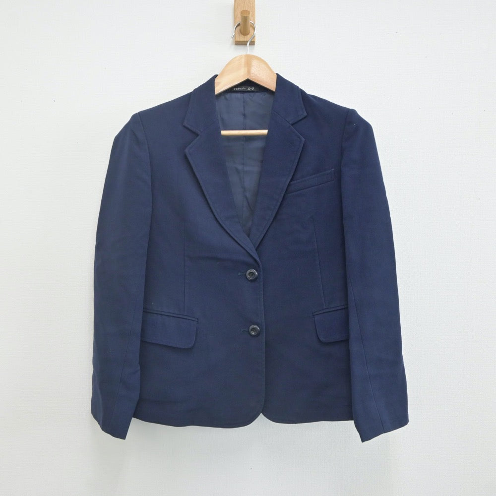 【中古】福岡県 朝倉高等学校 女子制服 2点（ブレザー・ベスト）sf021832