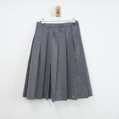 【中古】京都府 鳥羽高等学校 女子制服 2点（ニット・スカート）sf021837