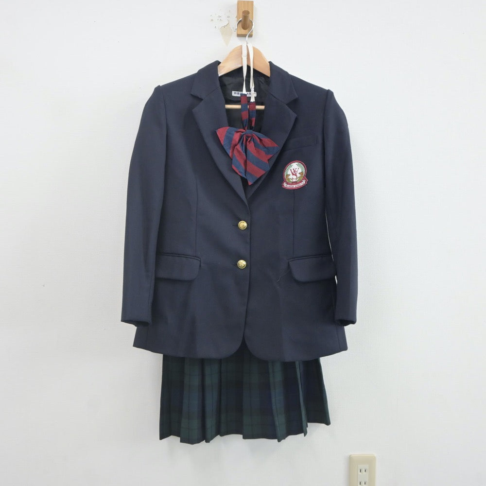 【中古】京都府 鳥羽高等学校 女子制服 3点（ブレザー・スカート）sf021838