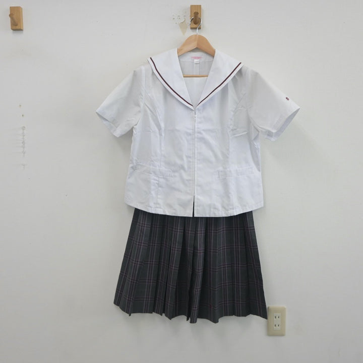中古制服】茨城県 常総学院高等学校 女子制服 2点（セーラー服