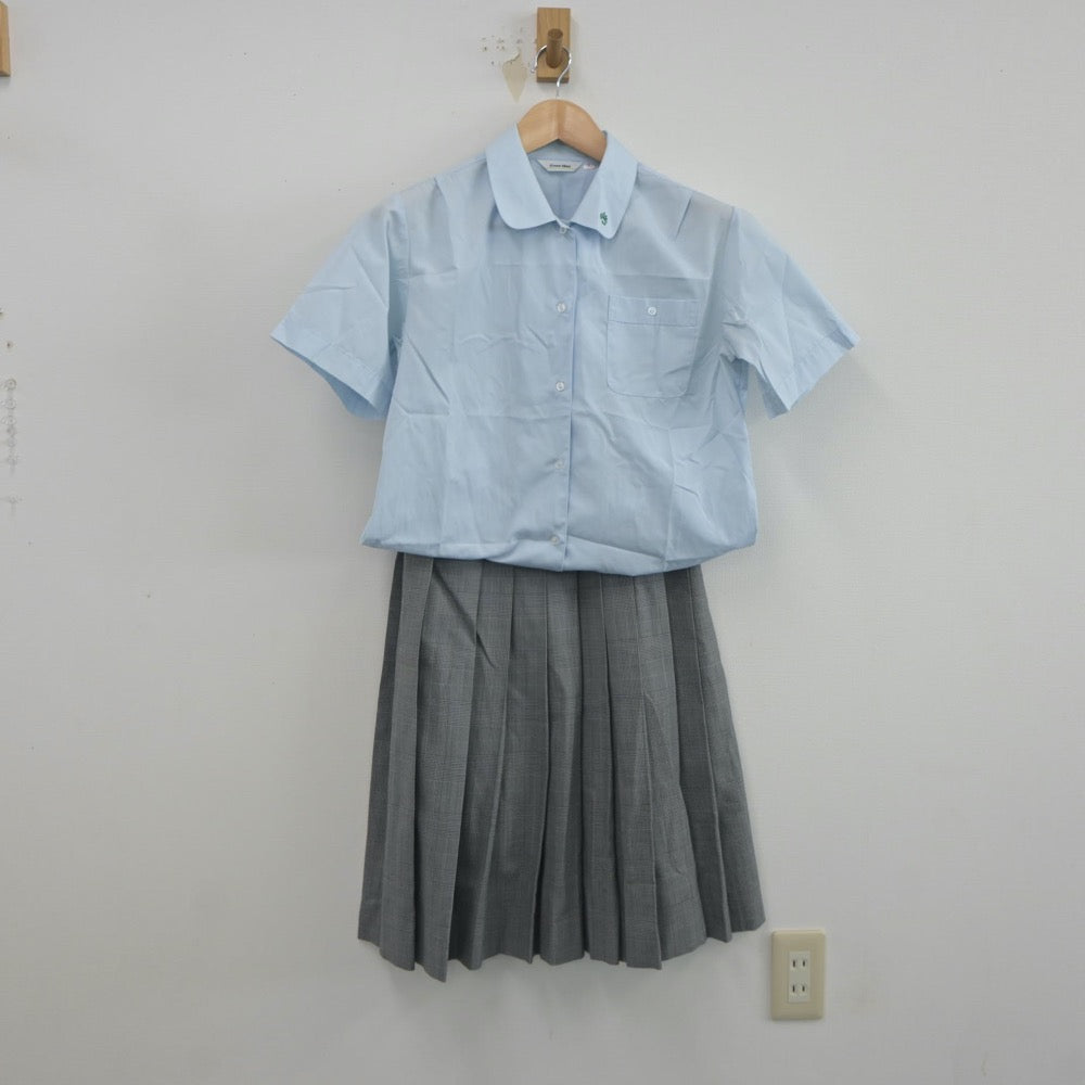 【中古】東京都 都立第四商業高等学校 女子制服 3点（ベスト・シャツ・スカート）sf021845