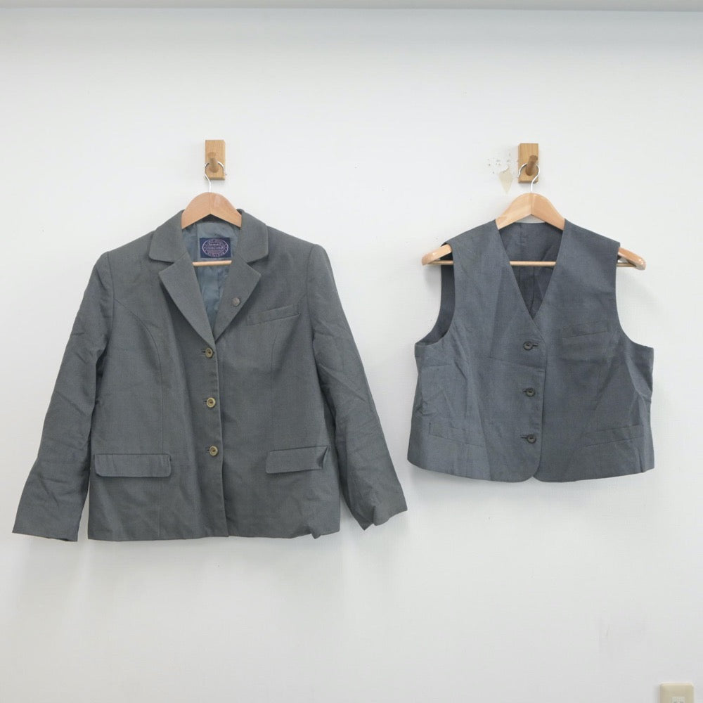 【中古】静岡県 浜松東高等学校 女子制服 5点（ブレザー・ベスト・スカート）sf021852