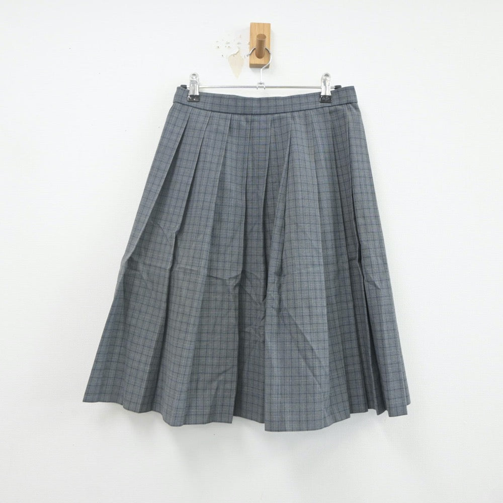 【中古】福岡県 博多高等学園 女子制服 3点（ニットベスト・シャツ・スカート）sf021857