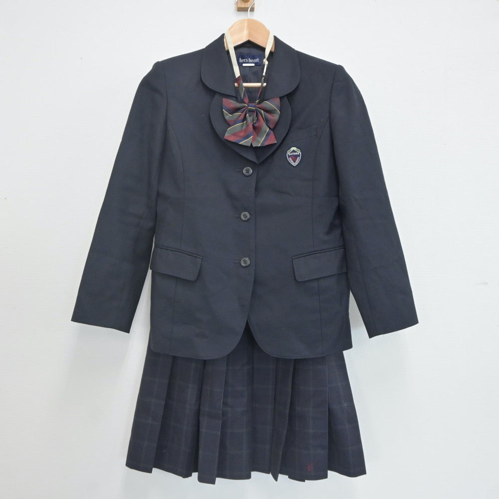 【中古】京都府 桂高等学校 女子制服 4点（ブレザー・ニット・スカート）sf021864