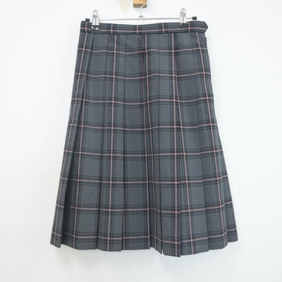 【中古】千葉県 麗澤中学高等学校 女子制服 2点（ニットベスト・スカート）sf021869