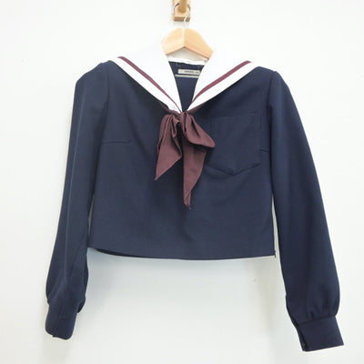 【中古】愛知県 刈谷高等学校 女子制服 3点（セーラー服・スカート）sf021878