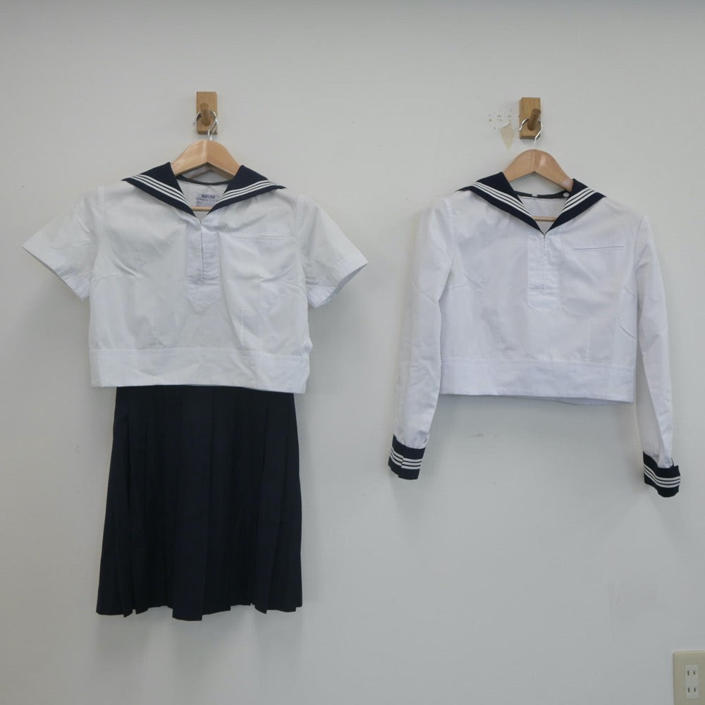 【中古】東京都 東京女学館高等学校 女子制服 3点（セーラー服・セーラー服・ジャンパースカート）sf021883