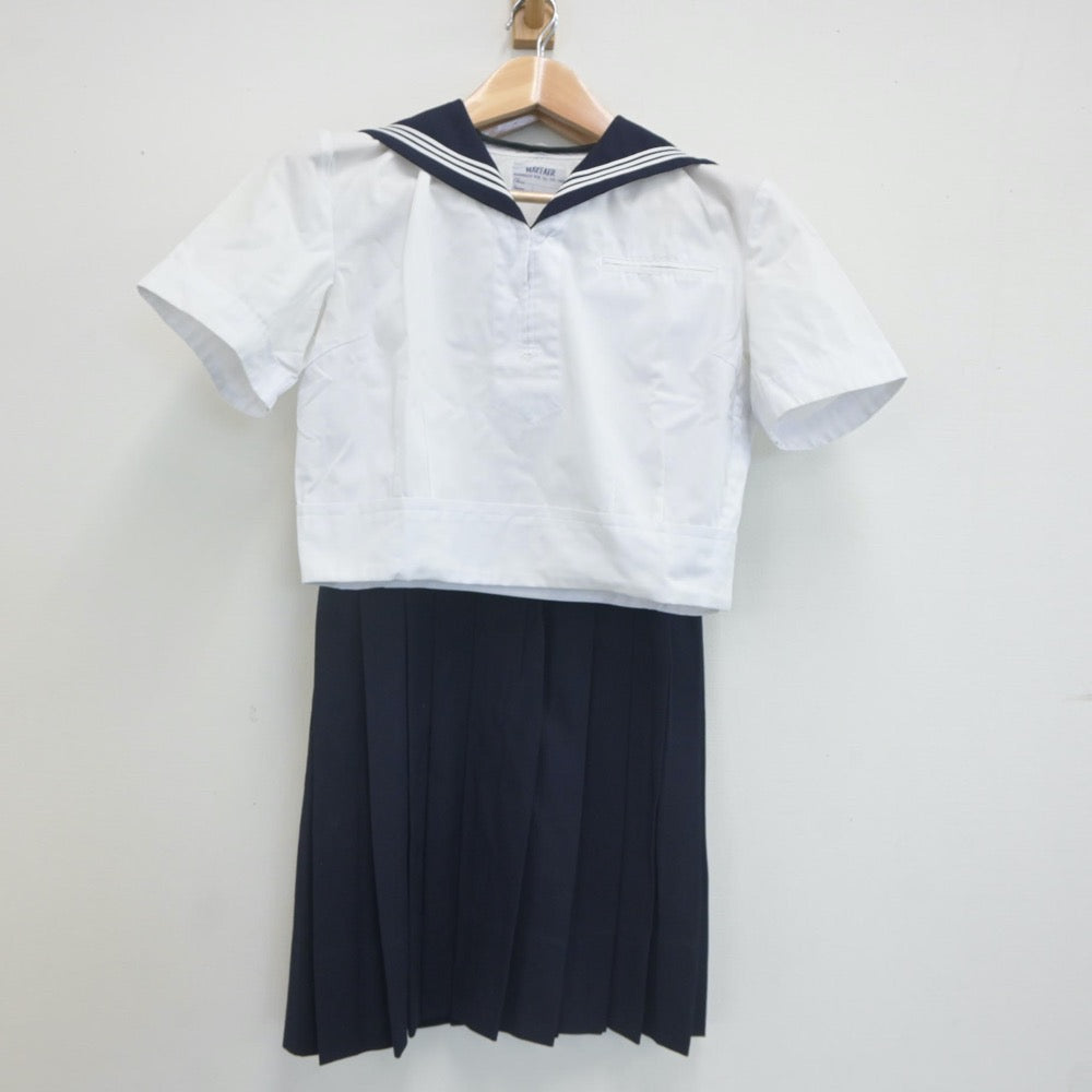 【中古】東京都 東京女学館高等学校 女子制服 2点（セーラー服・ジャンパースカート）sf021884