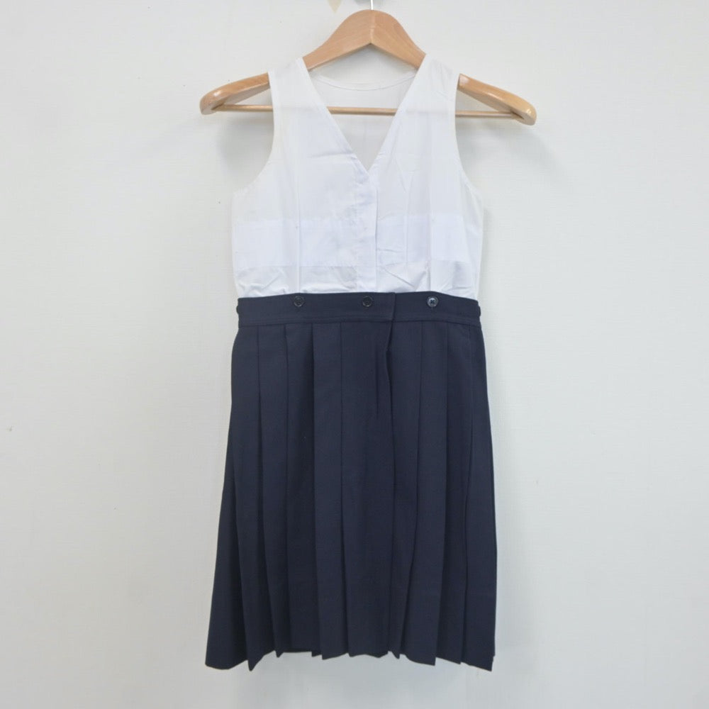 【中古】東京都 東京女学館高等学校 女子制服 2点（セーラー服・ジャンパースカート）sf021884