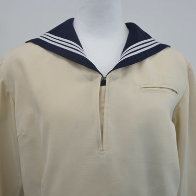 【中古】東京都 東京女学館高等学校 女子制服 2点（セーラー服・スカート）sf021886