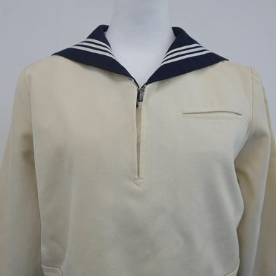 【中古】東京都 東京女学館中学校 女子制服 2点（セーラー服・スカート）sf021887