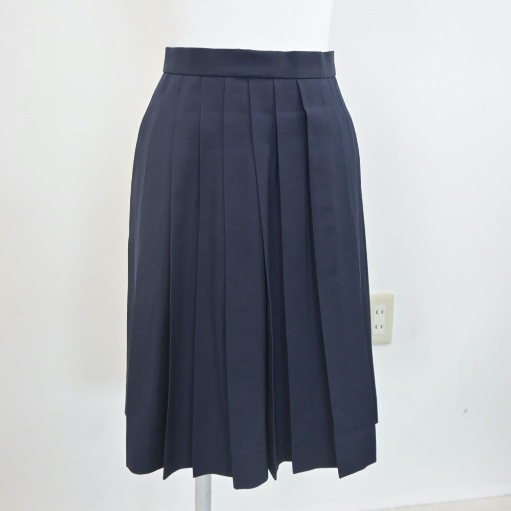 【中古】東京都 東京女学館中学校 女子制服 2点（セーラー服・スカート）sf021887