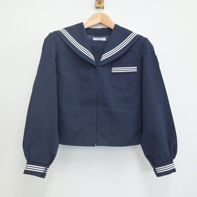 【中古】富山県 堀川中学校 女子制服 2点（セーラー服・スカート）sf021902